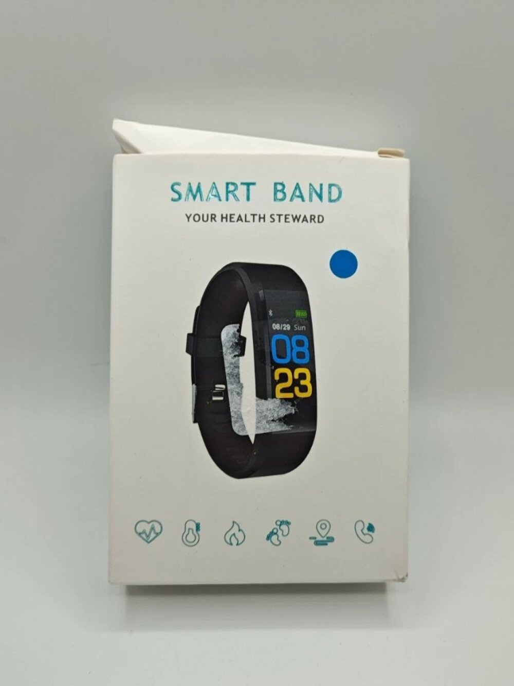 Smart Band Your Health Steward Fitness Tracker Black Bracelet New /Open Box